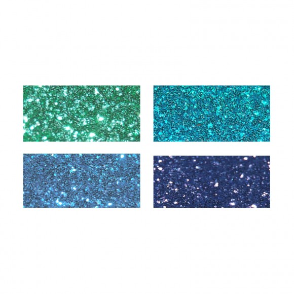Glitterfolie Blautöne